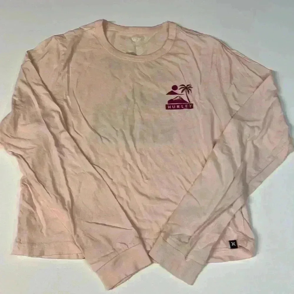 EUC Women’s Hurley LS Tee, Crop, Size XS